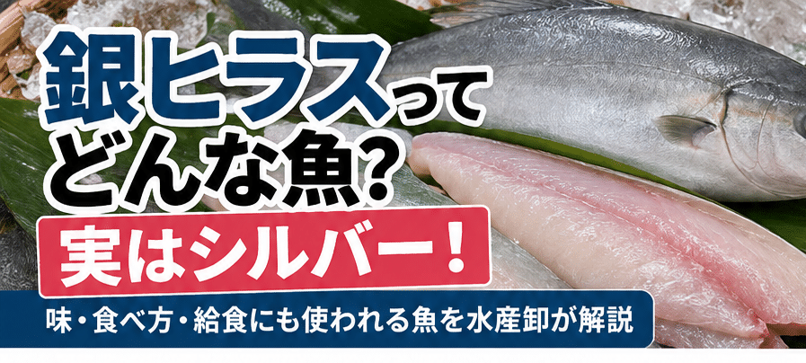 銀ヒラスとは？実はシルバー！味・食べ方・給食にも使われる魚を水産卸が解説