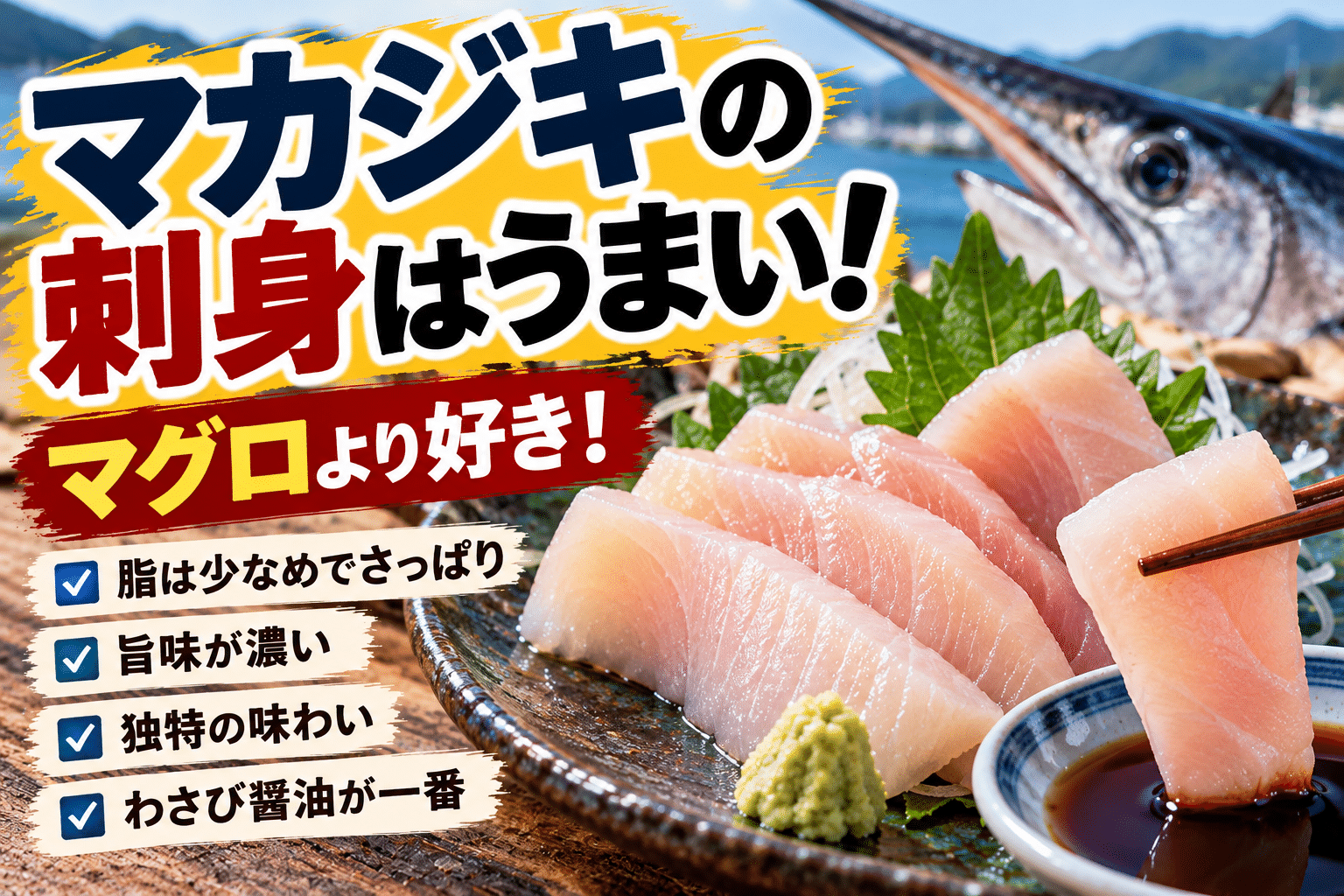マカジキの刺身はうまい！マグロより好きな水産卸が味・食べ方を解説